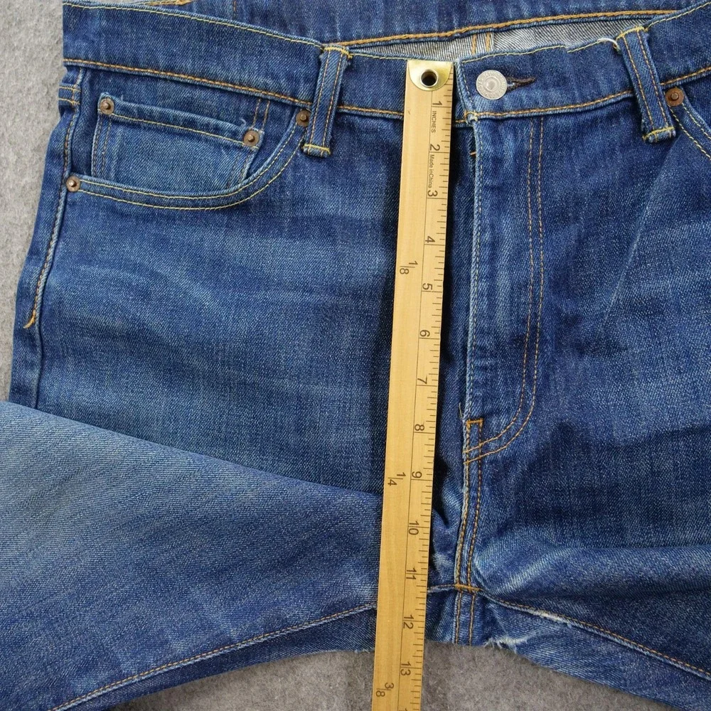 Levis 541 Jeans Mens 38 Blue Straight White Oak Cone Denim Mid Rise Zip Fly